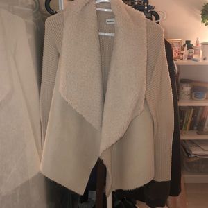 Faux Fur lined Cardigan